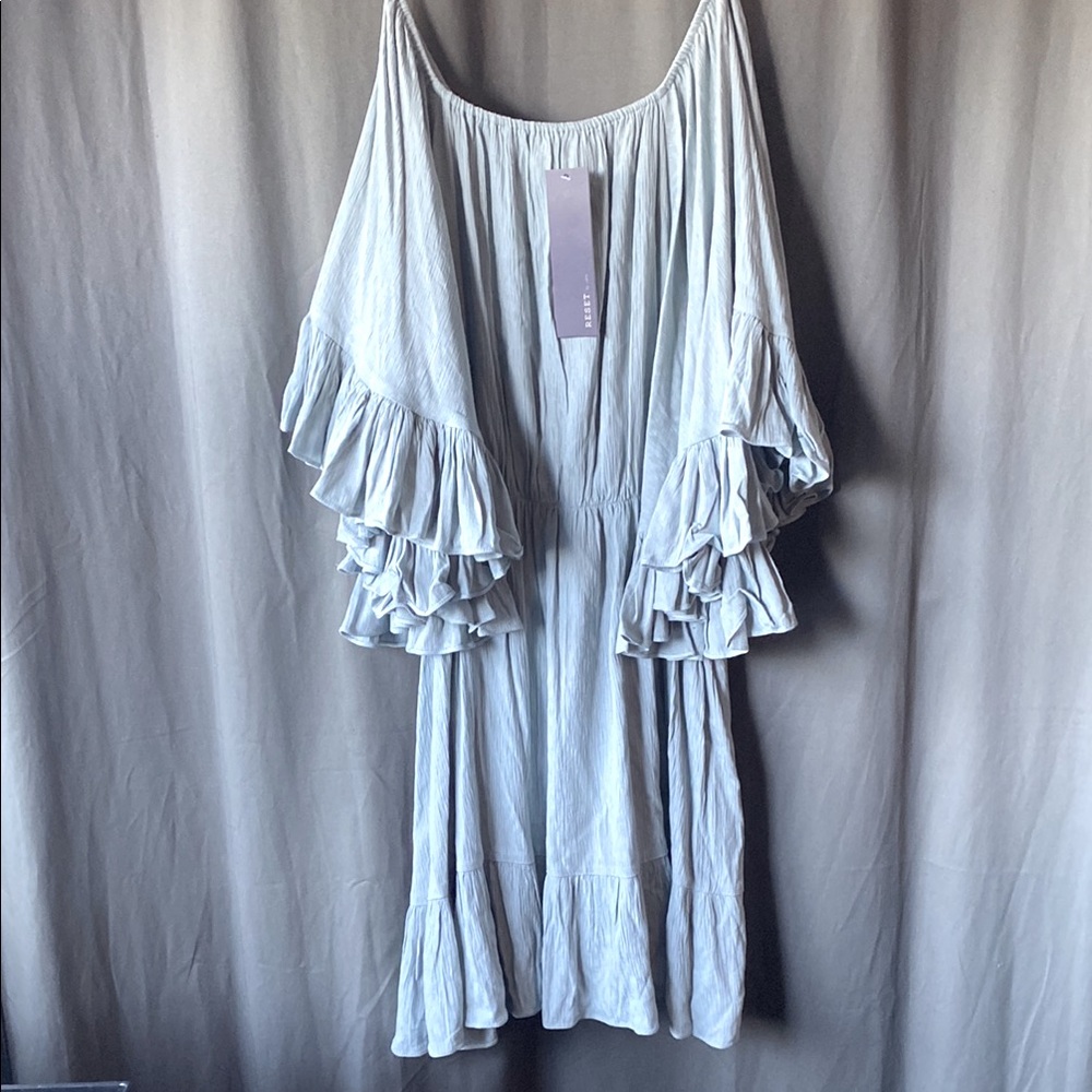 NWT Reset by Jane Flowy Off-the-Shoulder  Ruffle Dress
